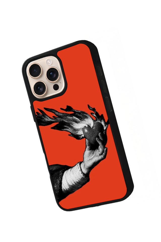 iPhone 14 Pro Uyumlu Kirmizi Tasarımlı Glossy Premium Kılıf