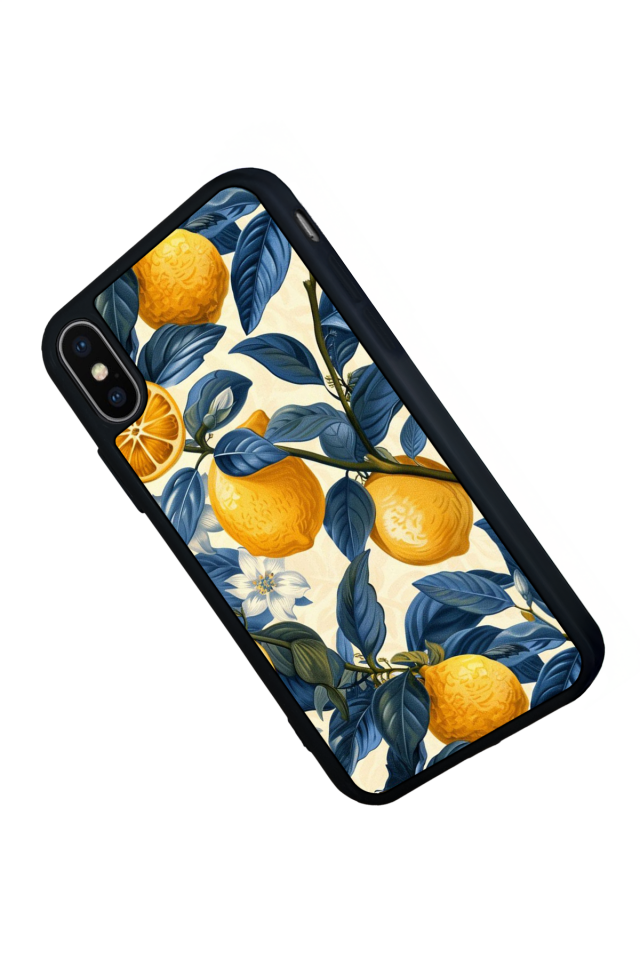 iPhone XS Max Uyumlu Limon Tasarımlı Glossy Premium Kılıf