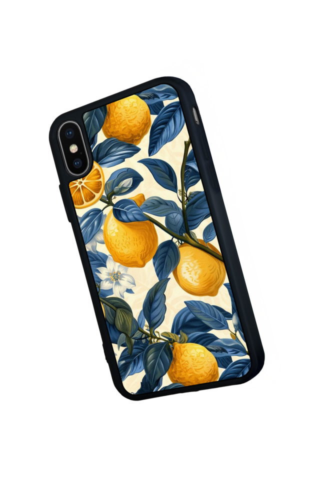 iPhone XS Max Uyumlu Limon Tasarımlı Glossy Premium Kılıf