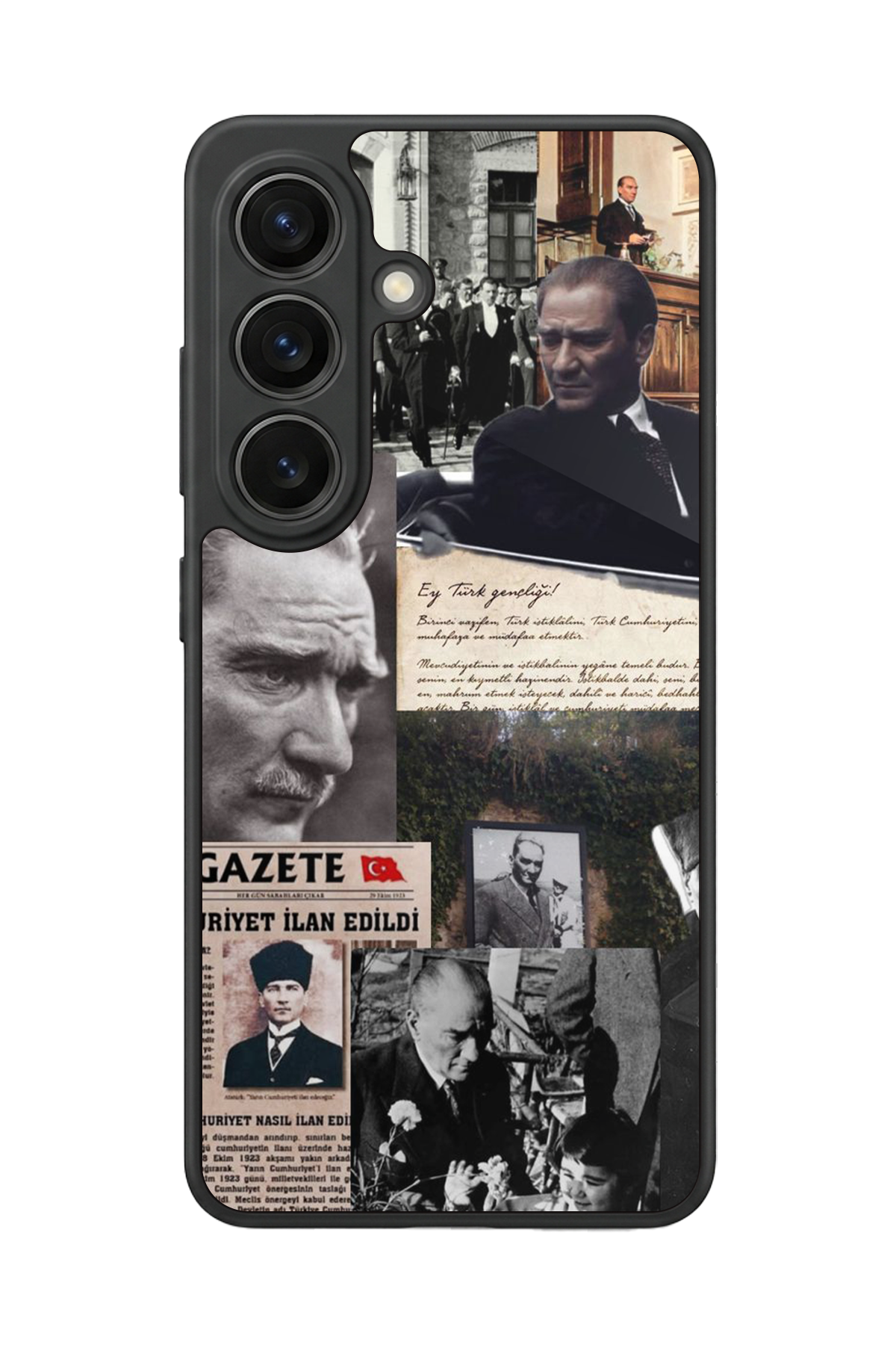 Samsung Galaxy S26 Uyumlu Mustafa Kemal Ataturk Tasarımlı Glossy Premium Kılıf