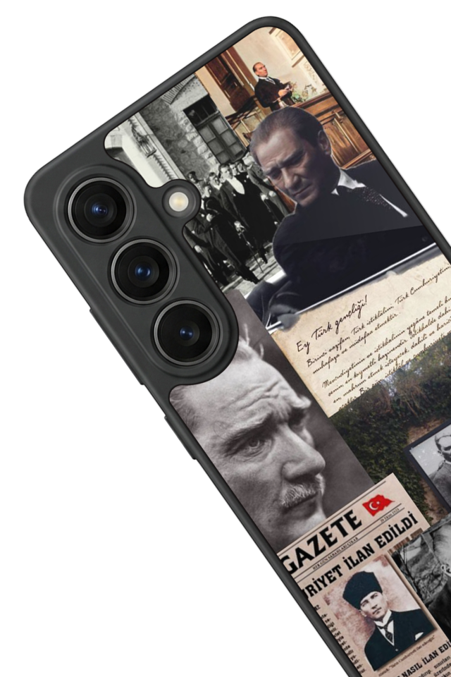 Samsung Galaxy S26 Uyumlu Mustafa Kemal Ataturk Tasarımlı Glossy Premium Kılıf