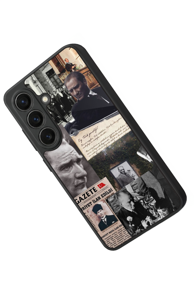 Samsung Galaxy S26 Uyumlu Mustafa Kemal Ataturk Tasarımlı Glossy Premium Kılıf