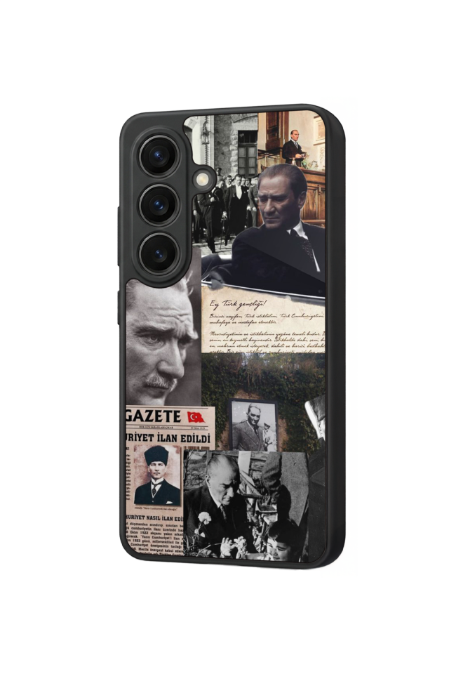 Samsung Galaxy S26 Uyumlu Mustafa Kemal Ataturk Tasarımlı Glossy Premium Kılıf