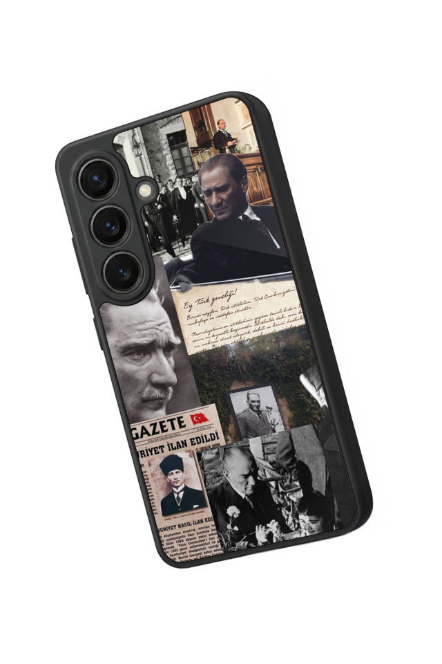 Samsung Galaxy S26 Uyumlu Mustafa Kemal Ataturk Tasarımlı Glossy Premium Kılıf