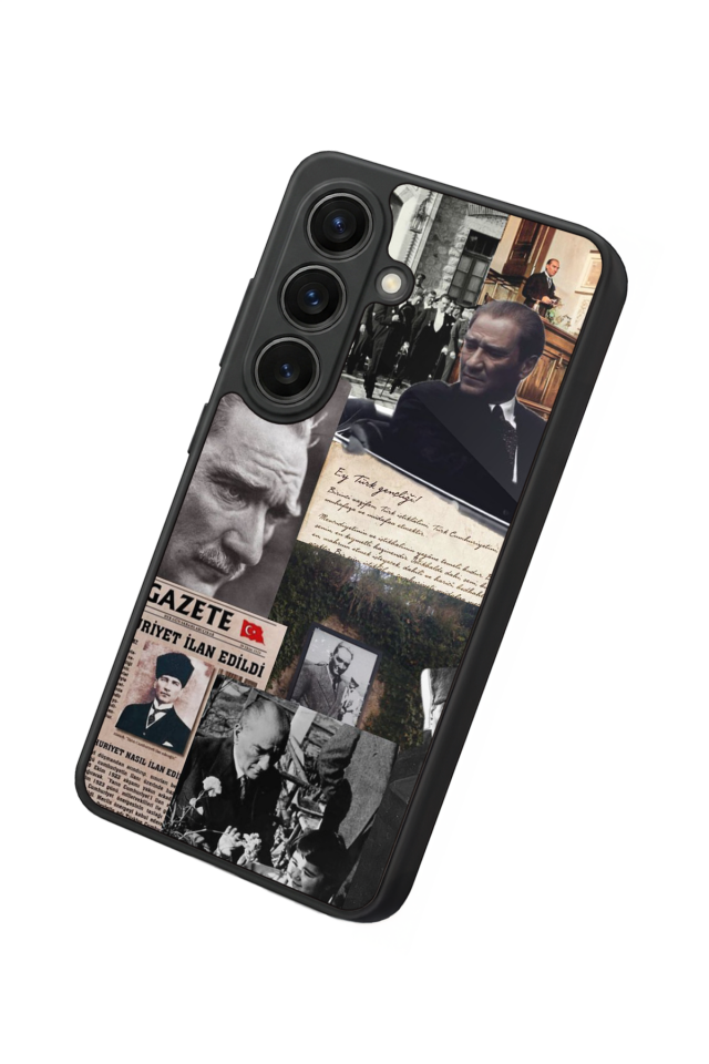 Samsung Galaxy S26 Uyumlu Mustafa Kemal Ataturk Tasarımlı Glossy Premium Kılıf