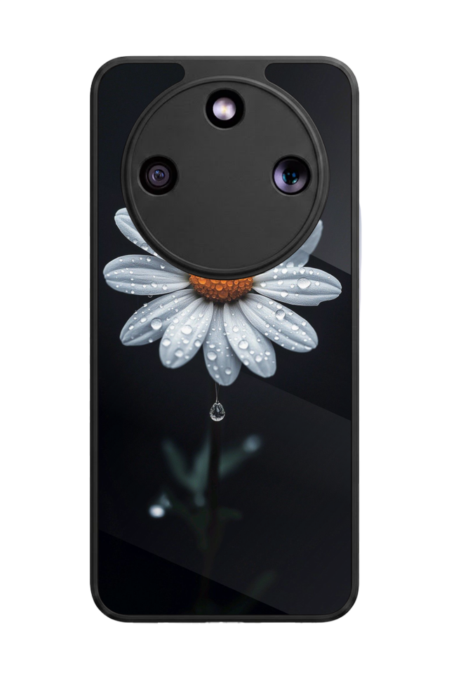 Honor Magic 8 Lite Uyumlu Papatya Tasarımlı Glossy Premium Kılıf