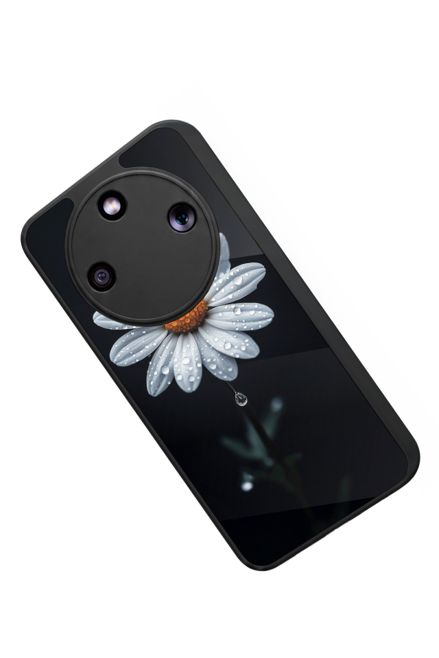 Honor Magic 8 Lite Uyumlu Papatya Tasarımlı Glossy Premium Kılıf