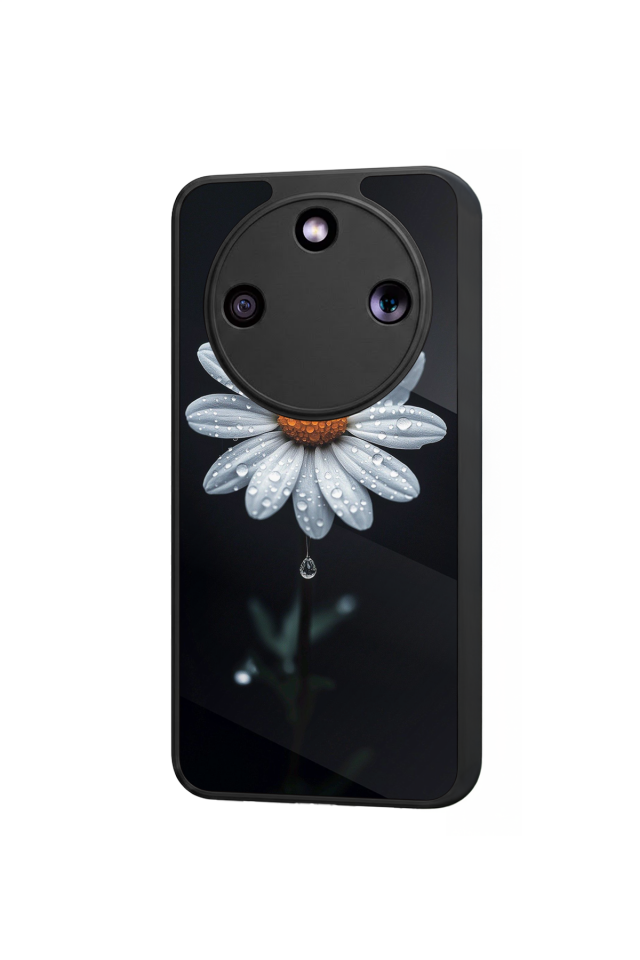 Honor Magic 8 Lite Uyumlu Papatya Tasarımlı Glossy Premium Kılıf