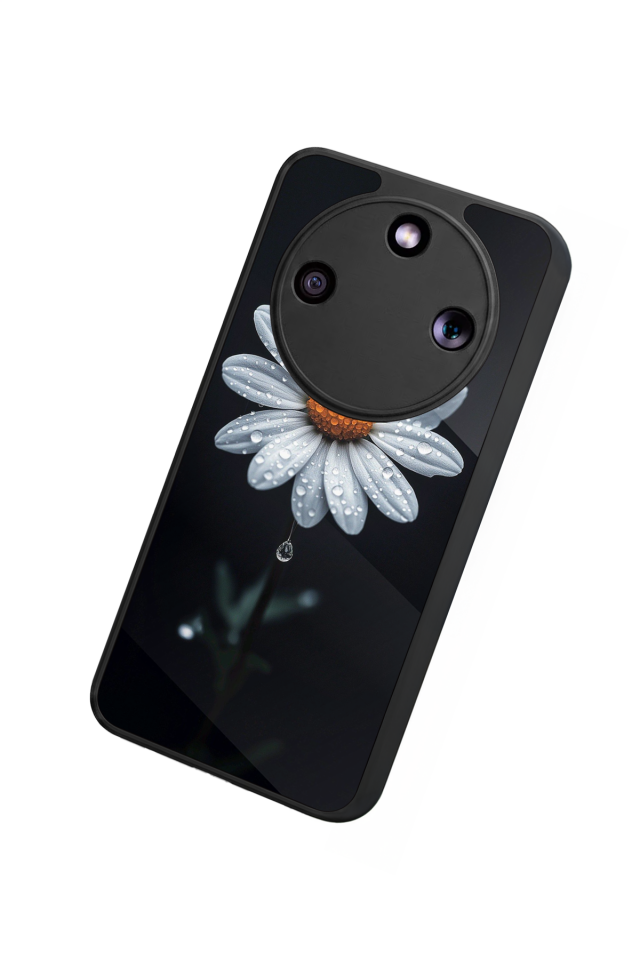 Honor Magic 8 Lite Uyumlu Papatya Tasarımlı Glossy Premium Kılıf