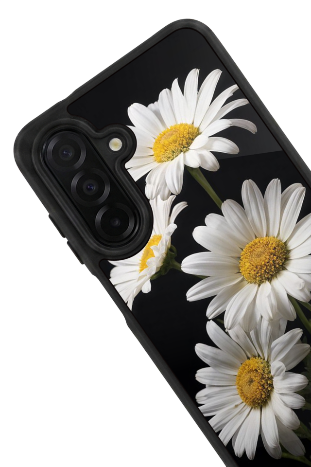 Samsung Galaxy A36 Uyumlu Papatya Tasarımlı Glossy Premium Kılıf