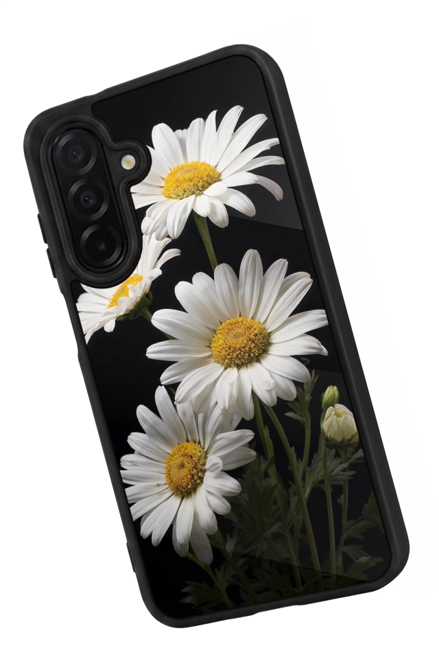 Samsung Galaxy A36 Uyumlu Papatya Tasarımlı Glossy Premium Kılıf