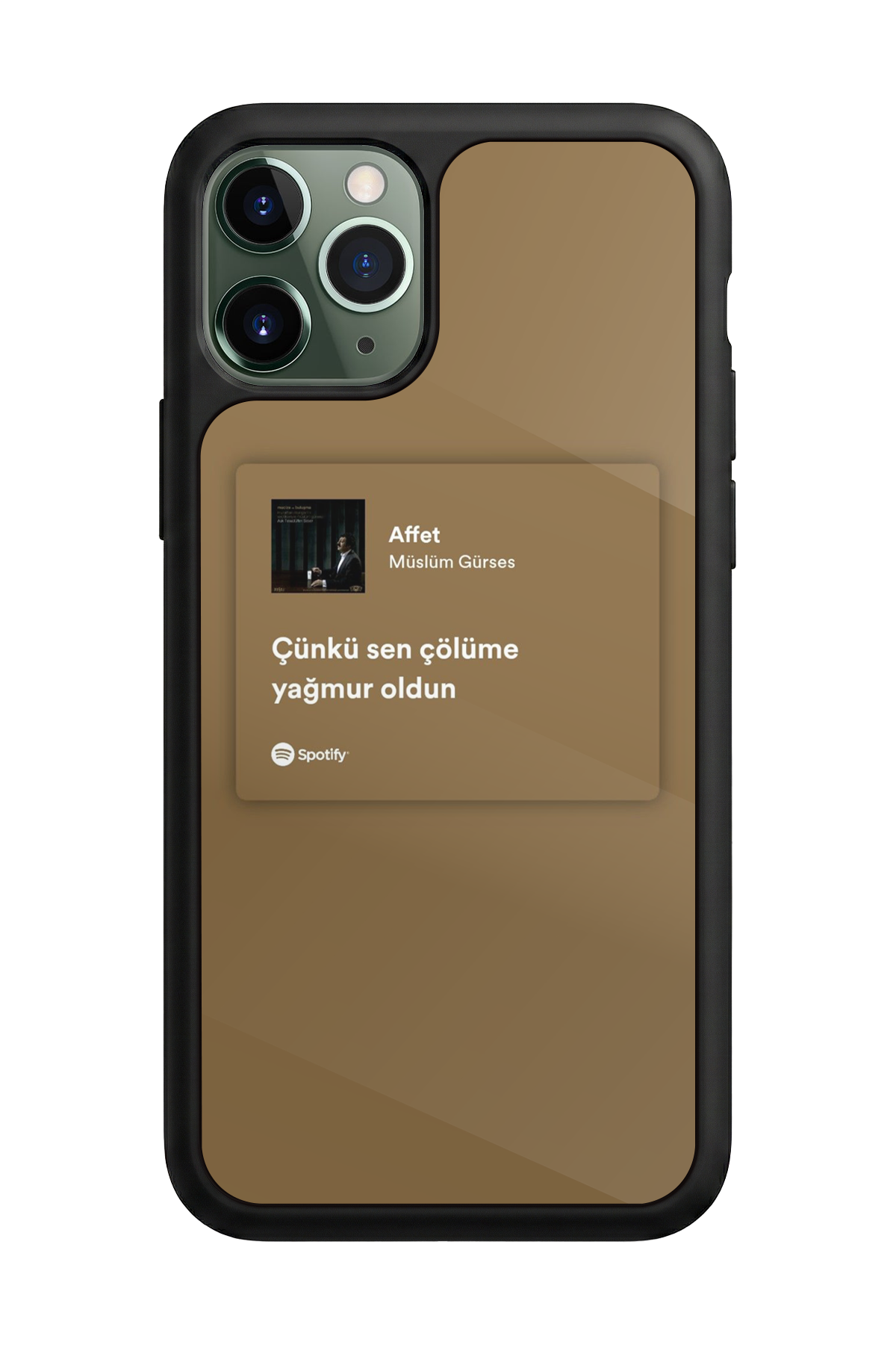 iPhone 11 Pro Max Uyumlu Sarki Sozleri Tasarımlı Glossy Premium Kılıf