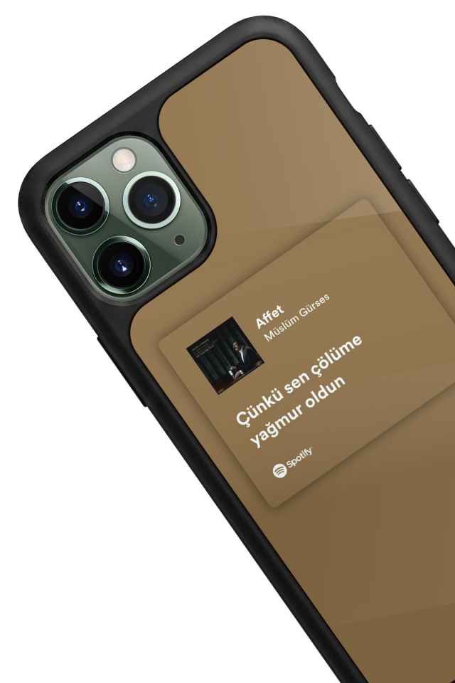 iPhone 11 Pro Max Uyumlu Sarki Sozleri Tasarımlı Glossy Premium Kılıf