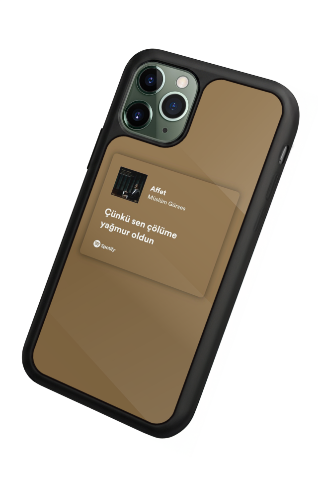iPhone 11 Pro Max Uyumlu Sarki Sozleri Tasarımlı Glossy Premium Kılıf