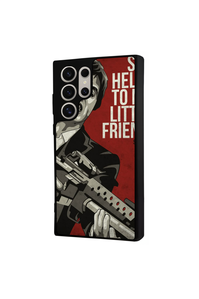 Samsung Galaxy S22 Ultra Uyumlu Scarface Tasarımlı Glossy Premium Kılıf