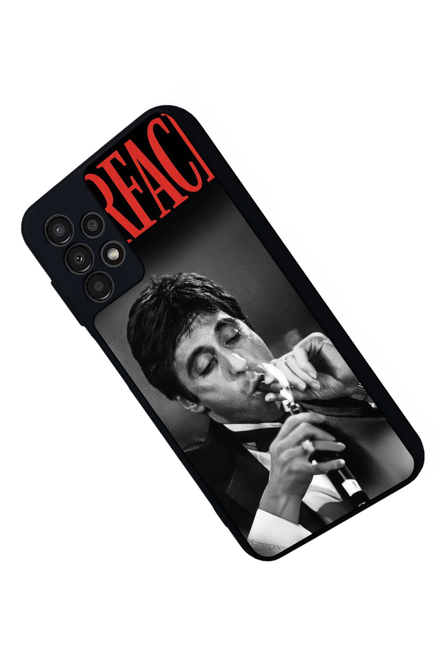 Samsung Galaxy A23 Uyumlu Scarface Tasarımlı Glossy Premium Kılıf