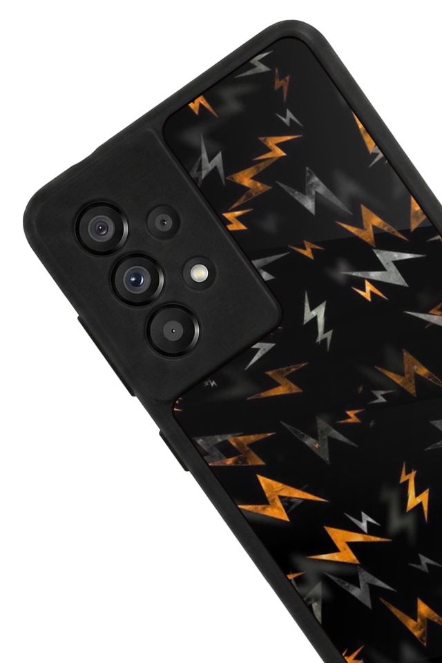 Samsung Galaxy A73 Uyumlu Simsek Tasarımlı Glossy Premium Kılıf