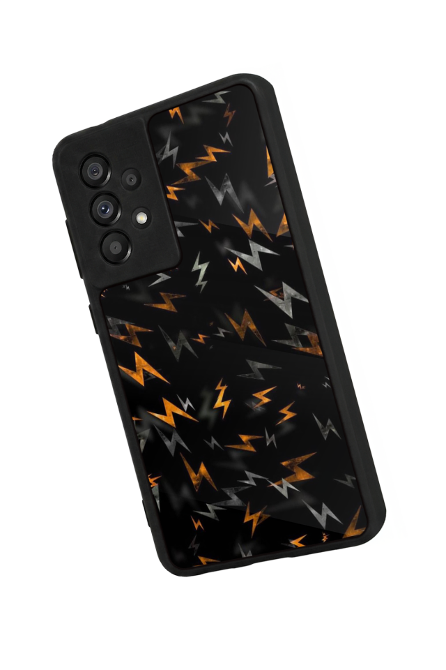 Samsung Galaxy A73 Uyumlu Simsek Tasarımlı Glossy Premium Kılıf