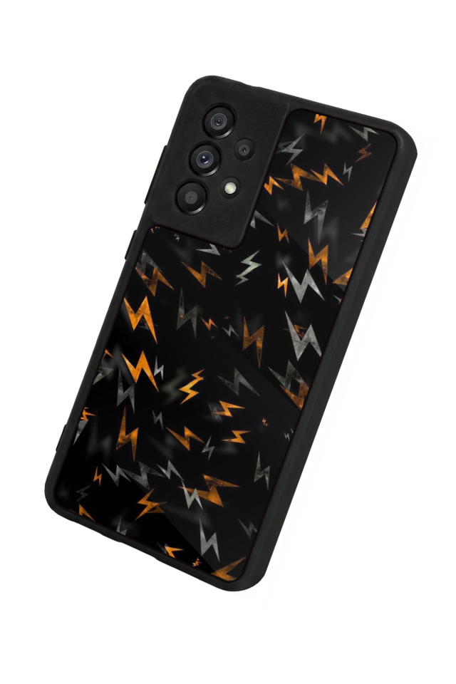 Samsung Galaxy A73 Uyumlu Simsek Tasarımlı Glossy Premium Kılıf