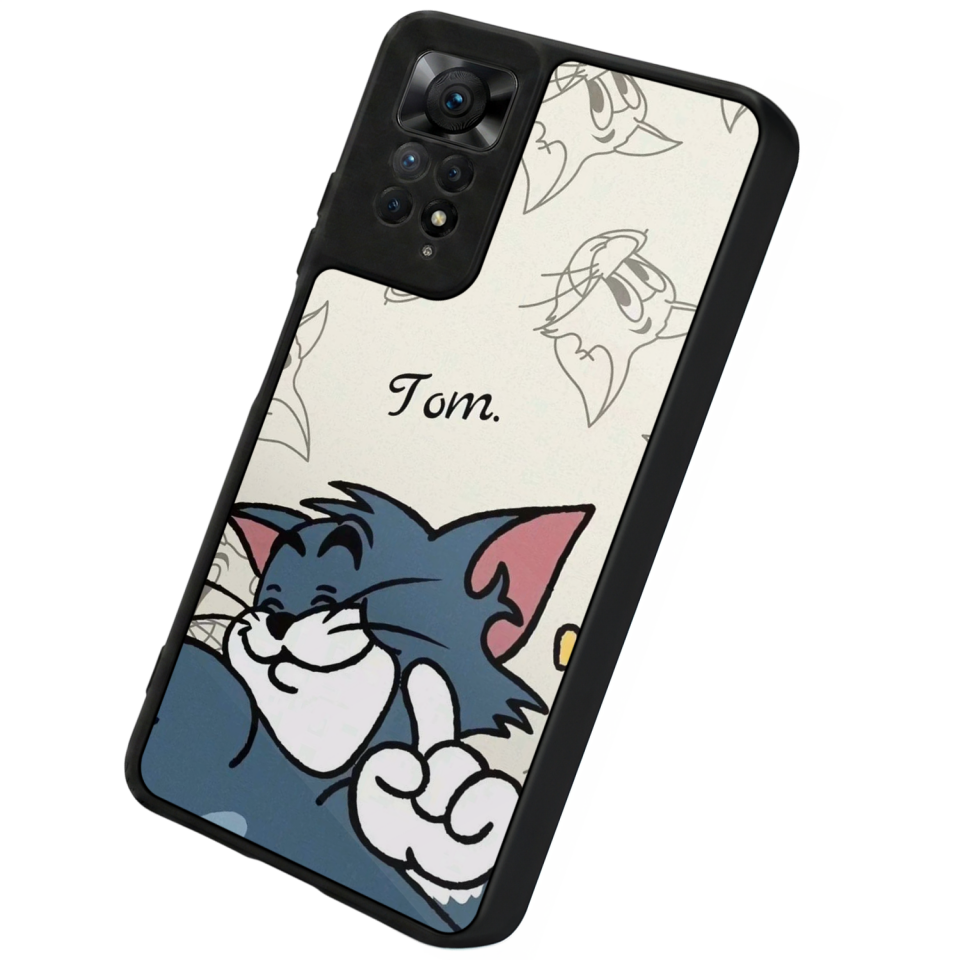 Xiaomi Redmi Note 11 Pro Uyumlu Tom And Jerry Tasarımlı Glossy Premium Kılıf