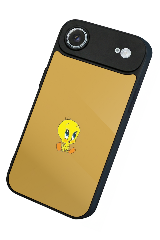 iPhone 17 Air Uyumlu Tweety Tasarımlı Glossy Premium Kılıf