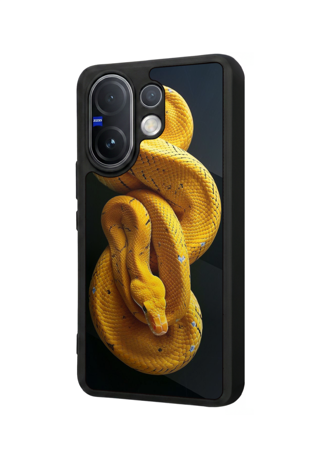 Vivo V60 Uyumlu Yılan Tasarımlı Glossy Premium Kılıf