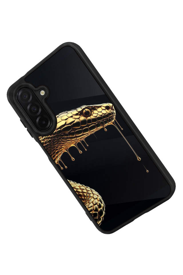 Samsung Galaxy A56 Uyumlu Yılan Tasarımlı Glossy Premium Kılıf