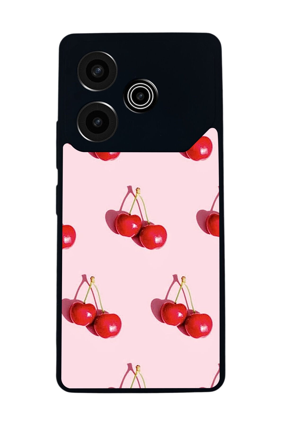 Tecno Pova 6 Uyumlu Kiraz Tasarımlı Glossy Premium Kılıf