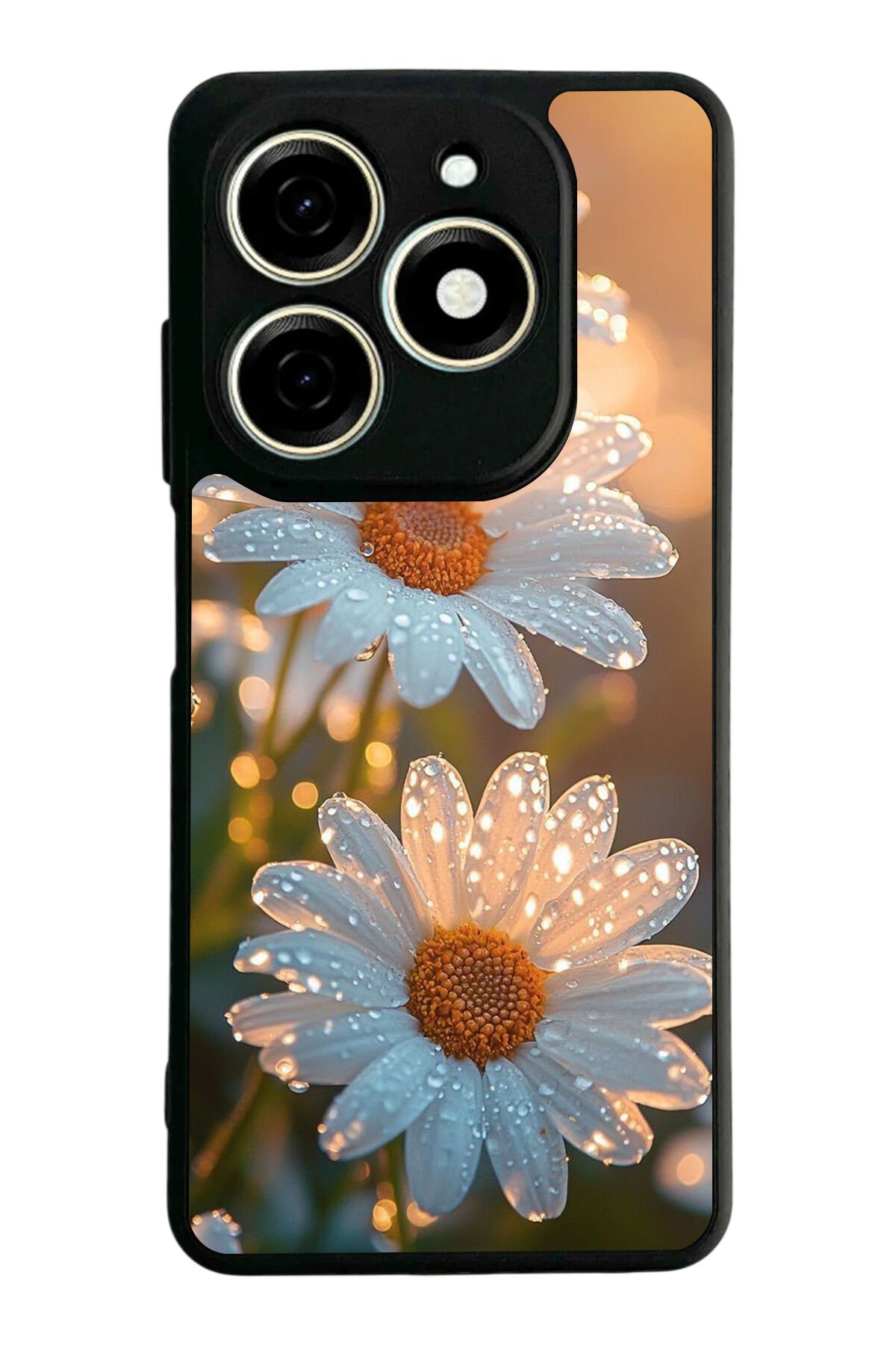 Infınıx Smart 8 Pro Uyumlu Cicek Tasarımlı Glossy Premium Kılıf