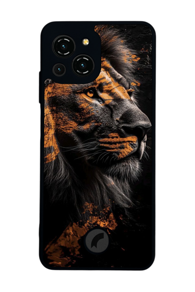 Reeder S23 Pro Max Uyumlu Aslan Tasarımlı Glossy Premium Kılıf