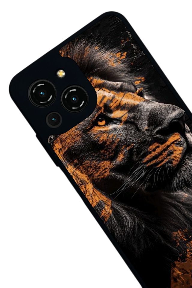Reeder S23 Pro Max Uyumlu Aslan Tasarımlı Glossy Premium Kılıf