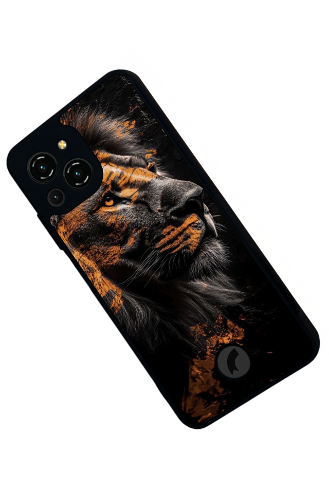 Reeder S23 Pro Max Uyumlu Aslan Tasarımlı Glossy Premium Kılıf
