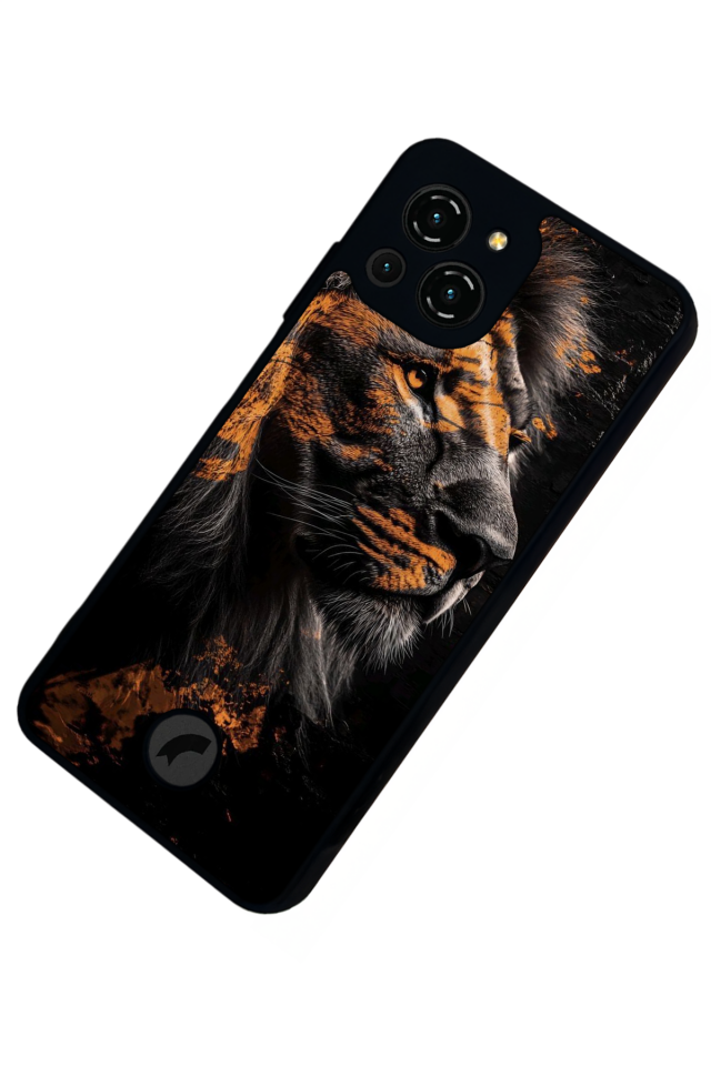 Reeder S23 Pro Max Uyumlu Aslan Tasarımlı Glossy Premium Kılıf