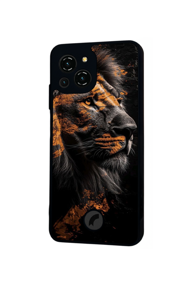 Reeder S23 Pro Max Uyumlu Aslan Tasarımlı Glossy Premium Kılıf