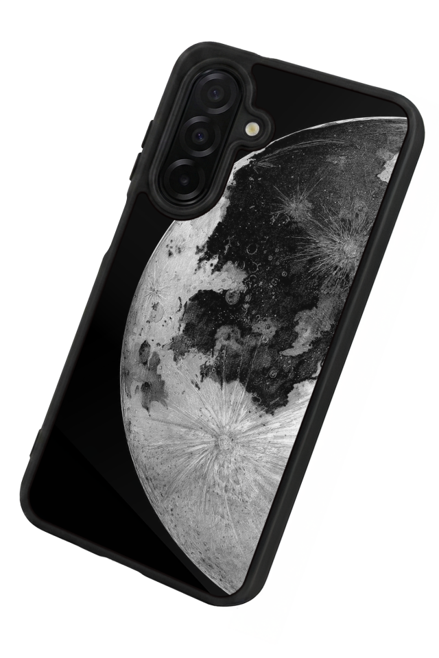 Samsung Galaxy A56 Uyumlu Ay Tasarımlı Glossy Premium Kılıf