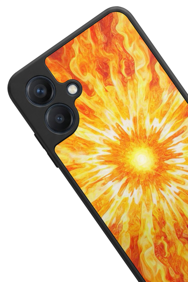 Samsung Galaxy A07 Uyumlu Güneş Tasarımlı Glossy Premium Kılıf