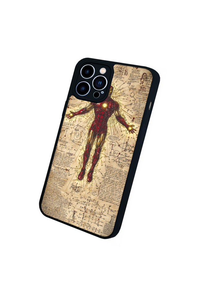 iPhone 13 Pro Max Uyumlu Iron Man ( Demir Adam ) Tasarımlı Glossy Premium Kılıf