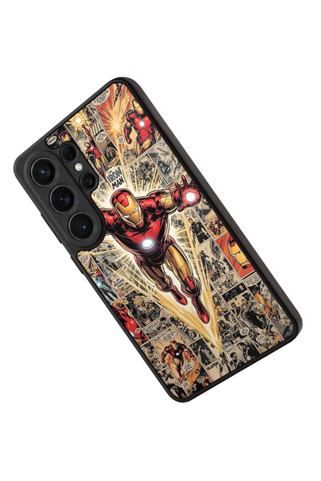 Samsung Galaxy S26 Ultra Uyumlu  Iron Man ( Demir Adam ) Tasarımlı Glossy Premium Kılıf