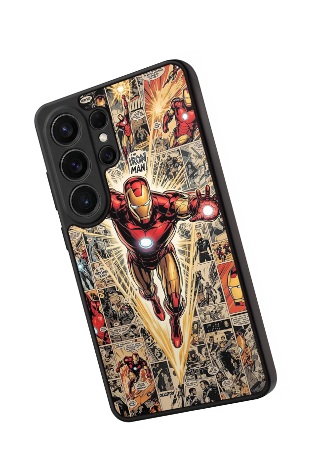 Samsung Galaxy S26 Ultra Uyumlu  Iron Man ( Demir Adam ) Tasarımlı Glossy Premium Kılıf