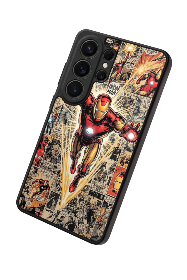 Samsung Galaxy S26 Ultra Uyumlu  Iron Man ( Demir Adam ) Tasarımlı Glossy Premium Kılıf