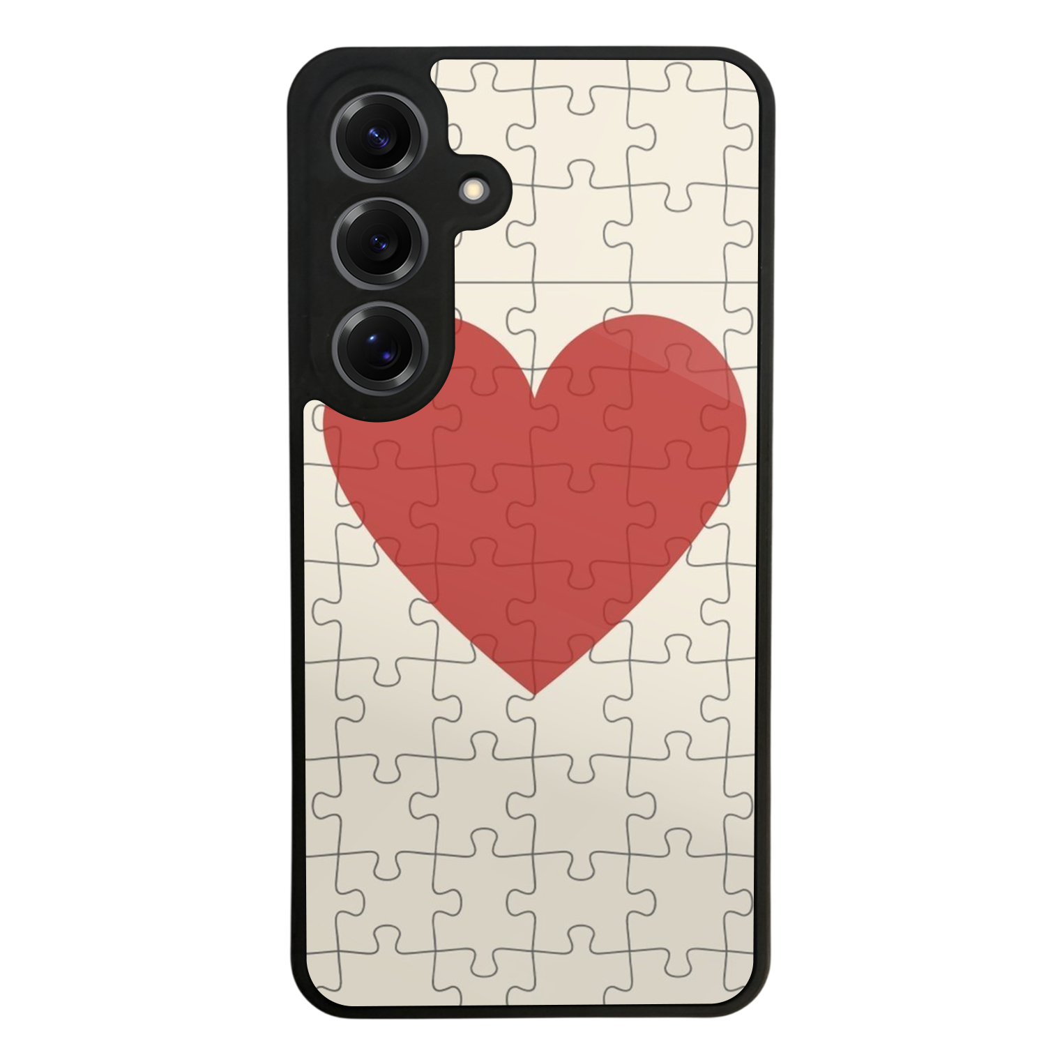 Samsung Galaxy S25 Uyumlu Kalp Love Tasarımlı Glossy Premium Kılıf