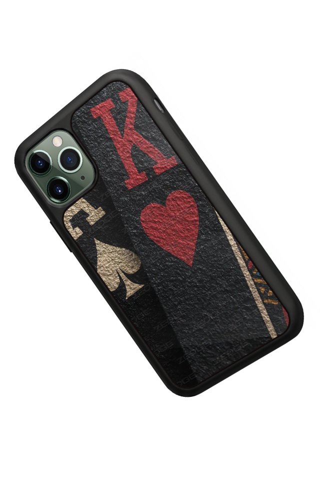 iPhone 11 Pro Uyumlu Kart Tasarımlı Glossy Premium Kılıf