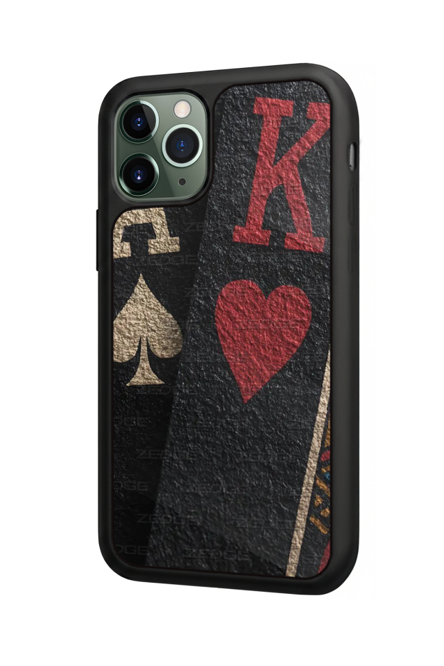iPhone 11 Pro Uyumlu Kart Tasarımlı Glossy Premium Kılıf