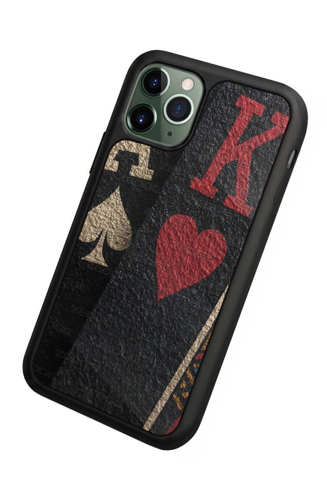 iPhone 11 Pro Uyumlu Kart Tasarımlı Glossy Premium Kılıf