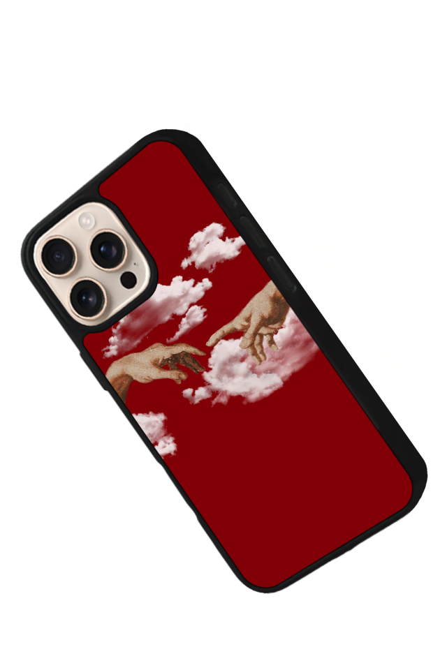 iPhone 14 Pro Uyumlu Kirmizi Tasarımlı Glossy Premium Kılıf