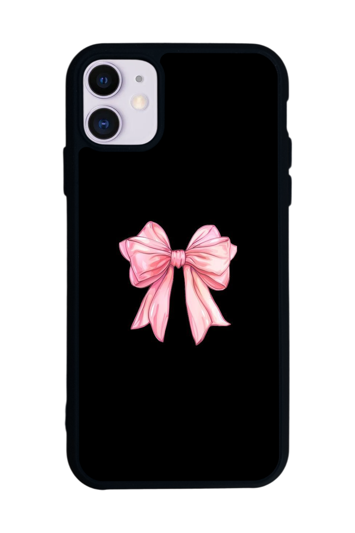 iPhone 11 Uyumlu Kurdele Tasarımlı Glossy Premium Kılıf