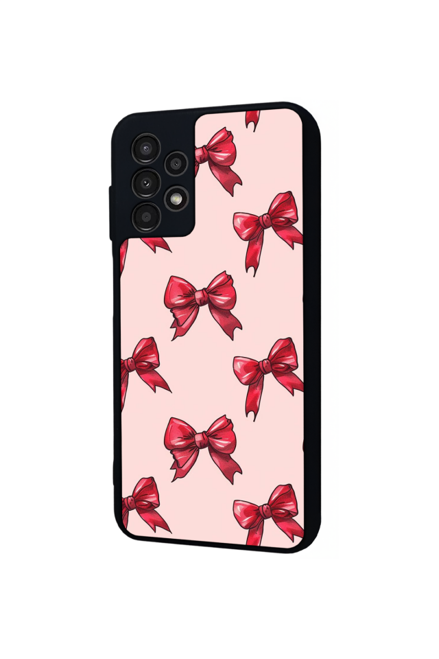 Samsung Galaxy A13 Uyumlu Kurdele Tasarımlı Glossy Premium Kılıf
