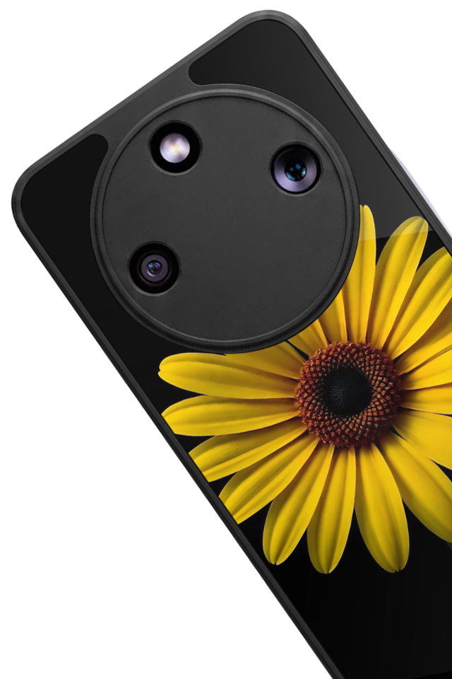 Honor Magic 8 Lite Uyumlu Papatya Tasarımlı Glossy Premium Kılıf