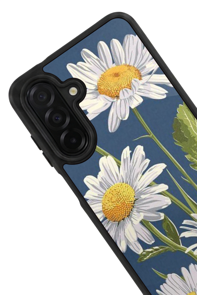 Samsung Galaxy A36 Uyumlu Papatya Tasarımlı Glossy Premium Kılıf