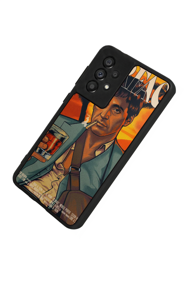 Samsung Galaxy A73 Uyumlu Scarface Tasarımlı Glossy Premium Kılıf